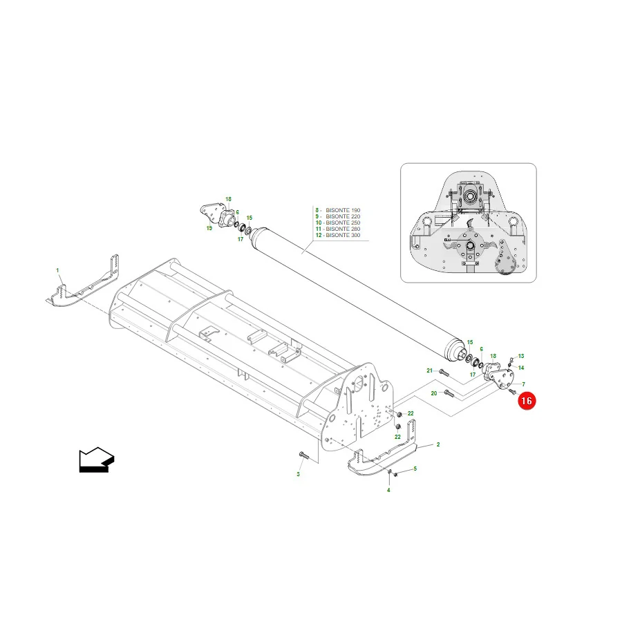 Maschio Gaspardo - M36200542R - Bolt M12 x 1.25