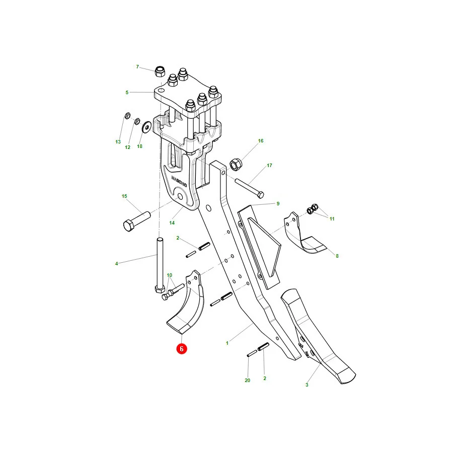 Maschio Gaspardo - M74100436R - Left Blade