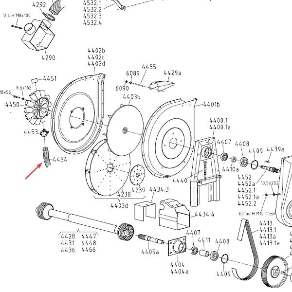 Monosem - MN10992263 - Vacuum Hose Of The Seeding Unit Diam. 40 Mm