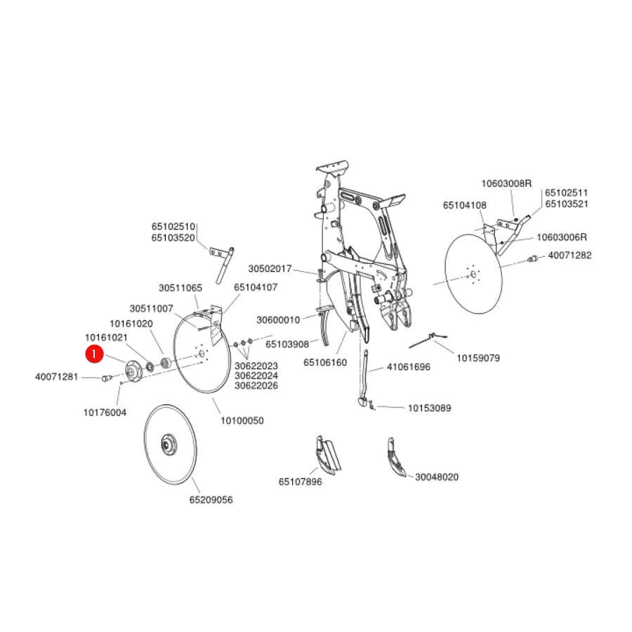 Monosem - MN41016178 - Disc Coulter Hub
