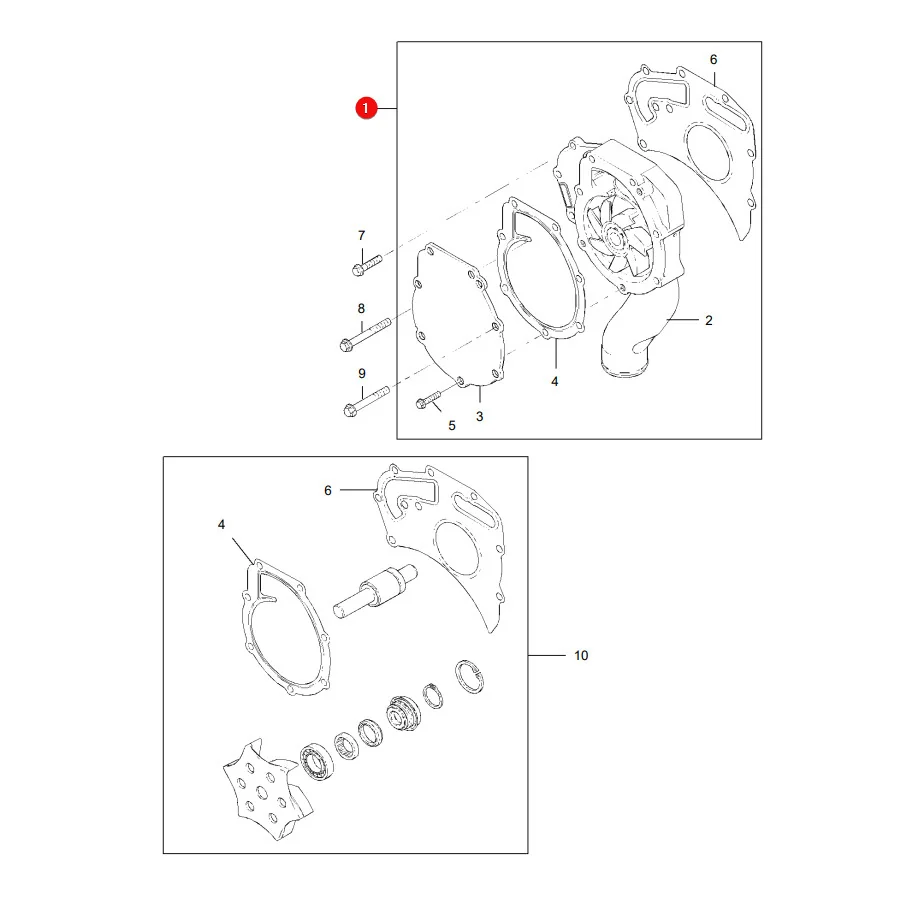 OMP - OMP159.560 - Massey Ferguson Water Pump