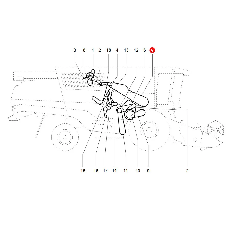 Optibelt - D41978800AB - V-Belt Massey Ferguson 1001683