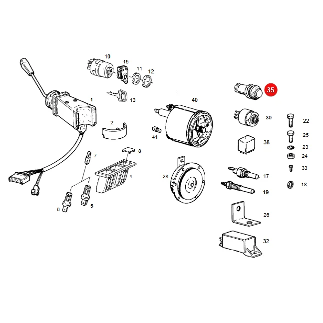 Pneutron - 50770490181 - Position Light Switch Fendt