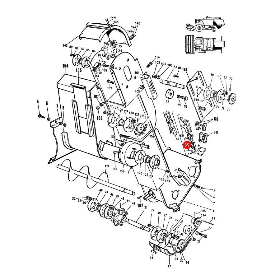 Rollon - 329797M91.40 - Massey Ferguson Chain Link