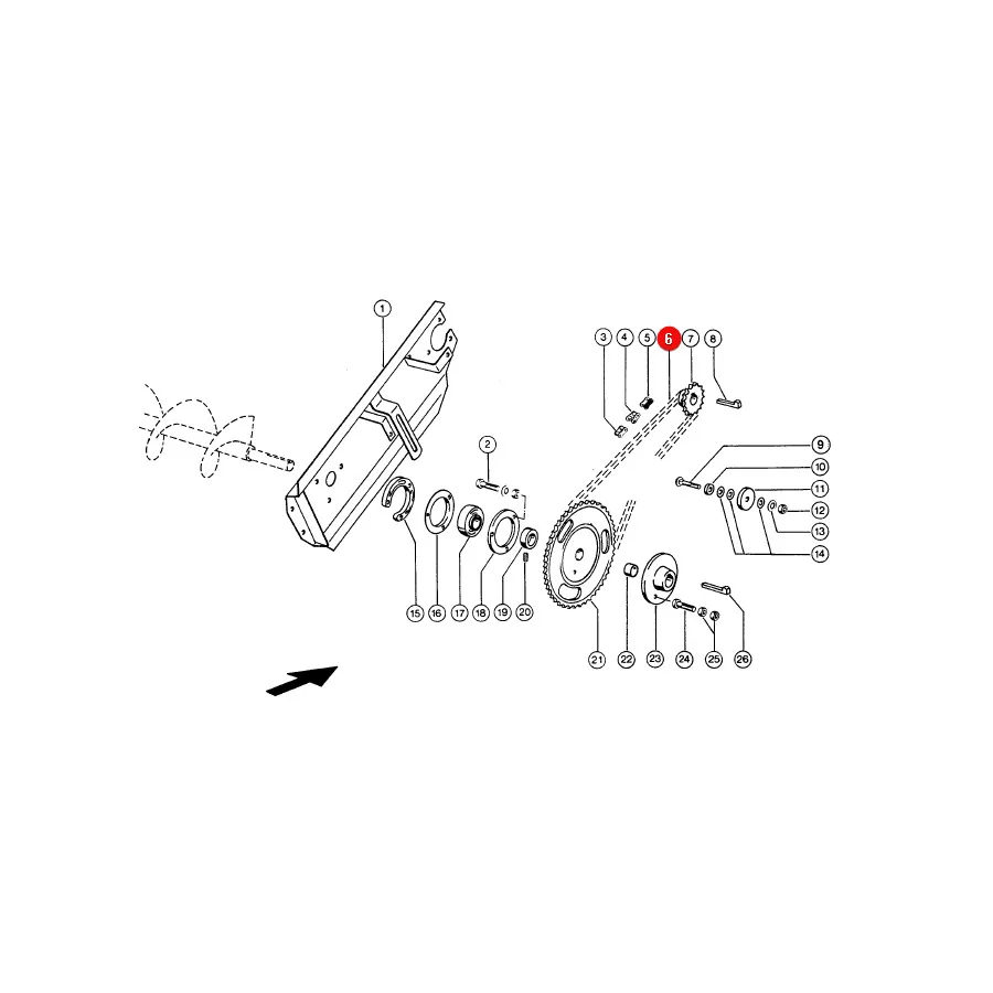 Rollon - 619278.41 - Claas Elevator Drive Chain