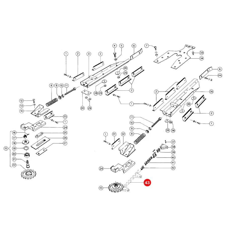 Rollon - 692126.41 - MK Corn Transport Chain Claas