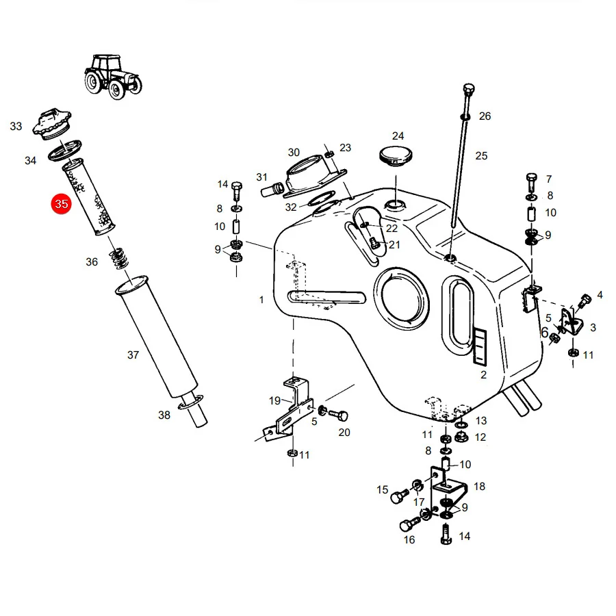 SF-Filter - HY10231 - Hydraulic Oil Filter