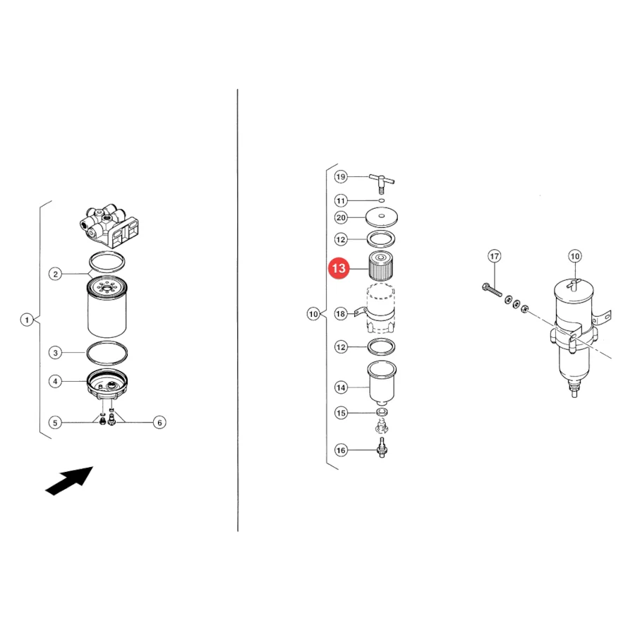 SF-Filter - SK3930R - Engine Fuel Filter
