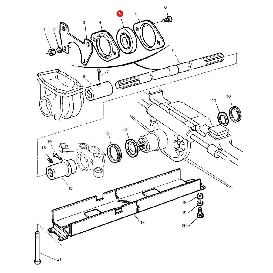 SKF - TVH/21153339 - Massey Ferguson Self-Aligning Bearing 207-2F