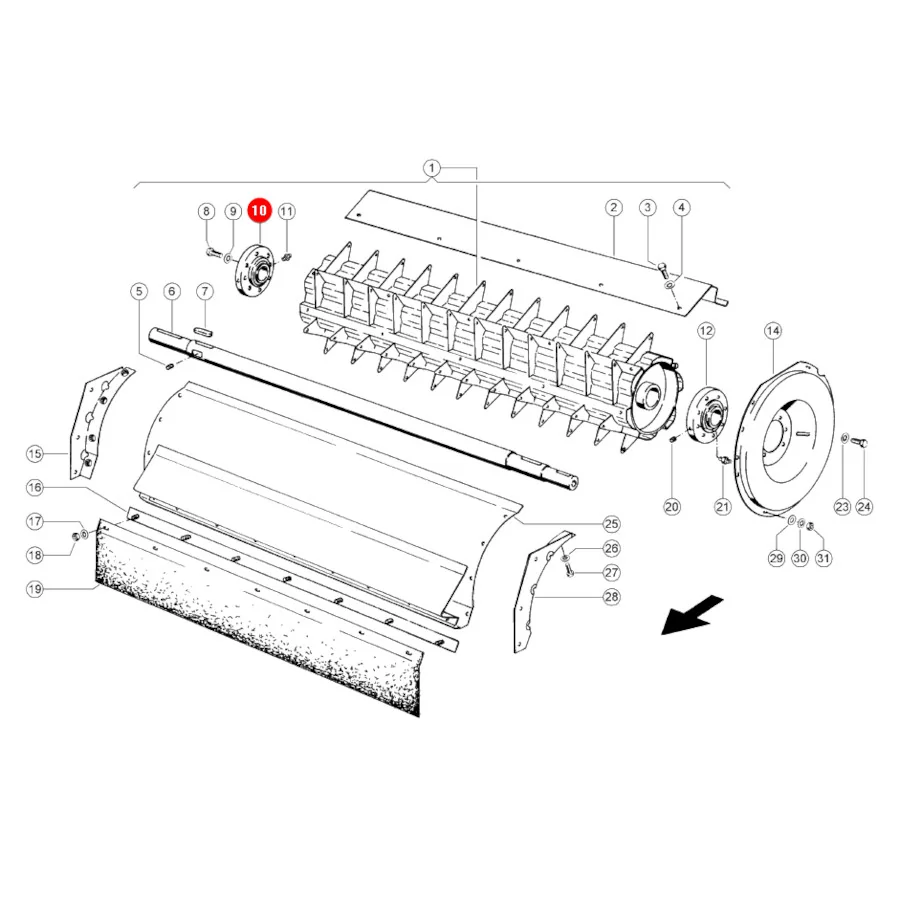 SNR - 544149.02 - Claas JHB Bearing With Housing