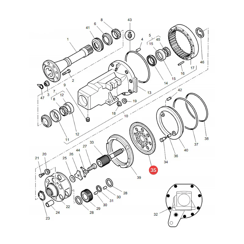 Sparex - S.102745 - Brake Disc Massey Ferguson
