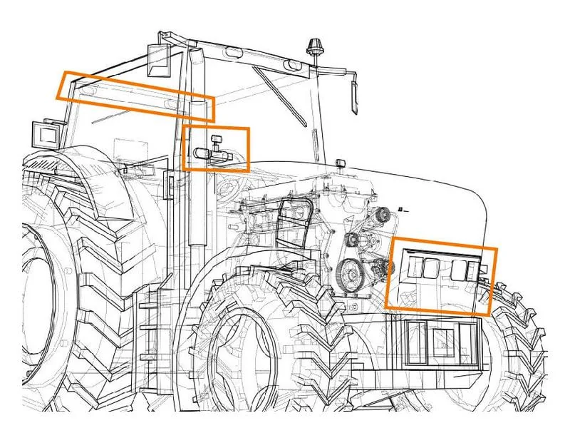 Sparex - S.119891 - LED Work Light Fendt, Valtra 4000 Lumens