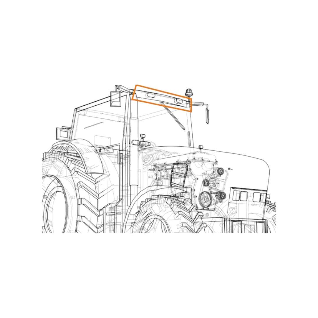 Sparex - S.163871 - LED Work Light New Holland Front Roof 4500 Lumens
