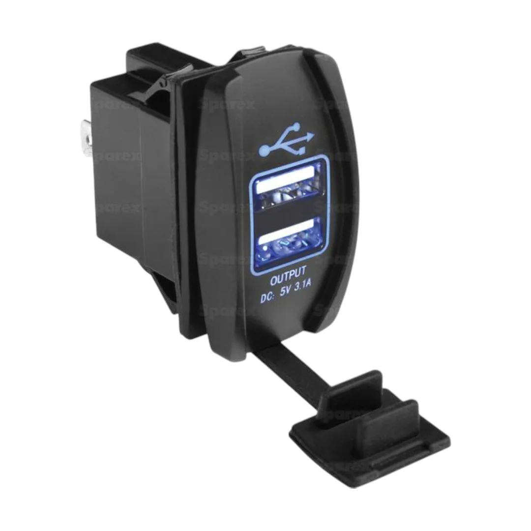Sparex - S.164743 - Charging Socket 2xUSB 12/24V