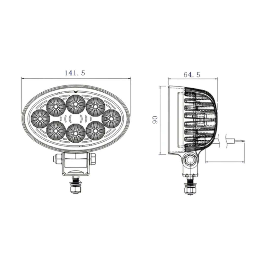 Sparex - S.28767 - LED Work Light 2400lm 10-30V