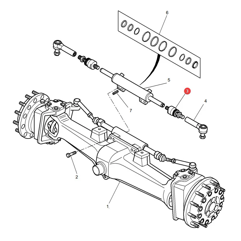 Sparex - S.65811 - Steering Cylinder Joint Massey Ferguson S.65811
