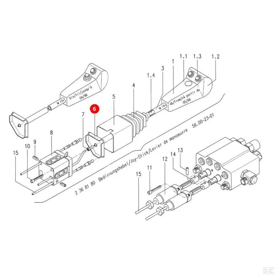 Stoll - 1403310 - Joystick Universal Joint Cross