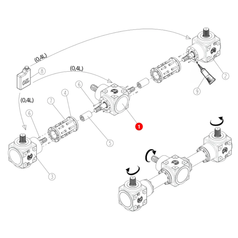 Sulky - SL57260523 - Central Gearbox 57260523