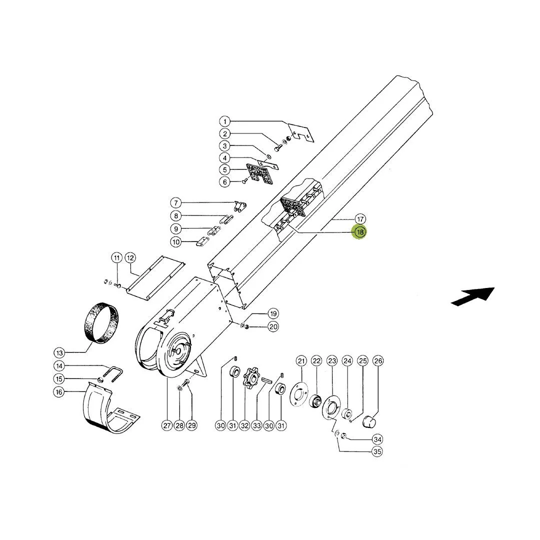 Tagex - 678448.0 - Claas Return Pan Conveyor Chain