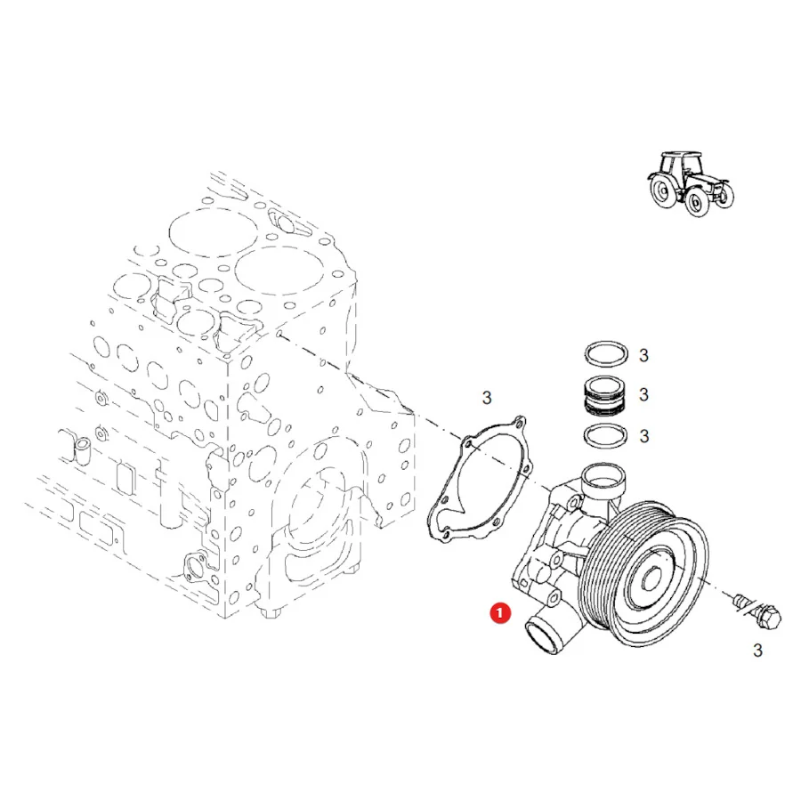 TotalSource - 22/130-352 - Fendt Water Pump