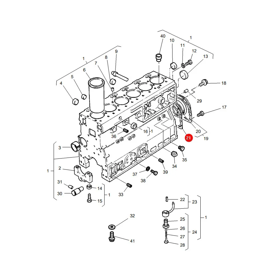 TVH - 30/17-5 - Timing Cover Gasket Massey Ferguson