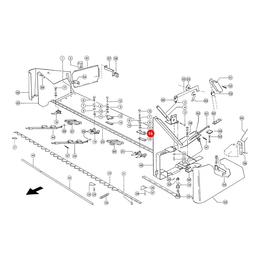 TVH - 626748.01 - Claas JAG Header Button