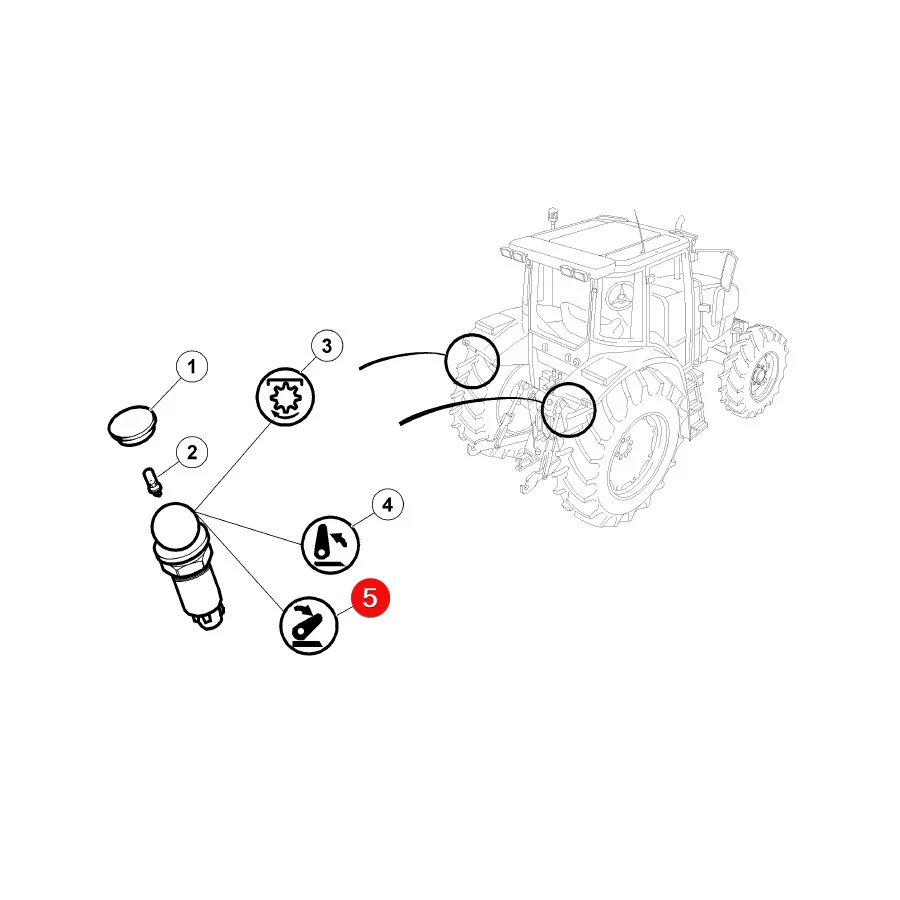 TVH - 63/1884-154 - Claas Lowering Switch