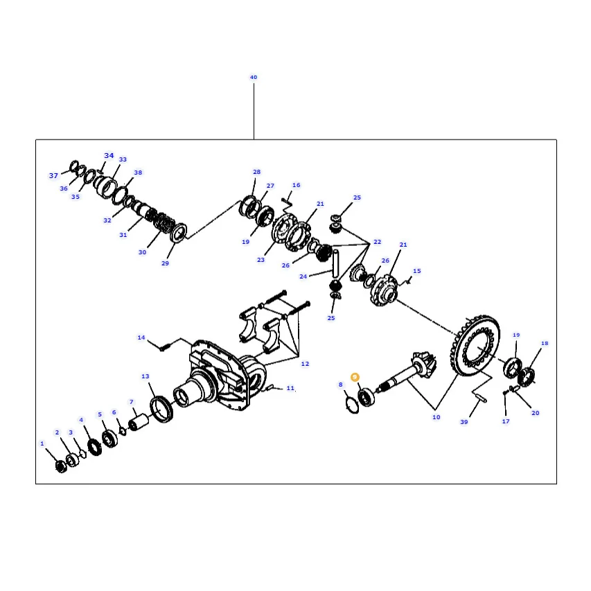 TVH - 66/32208 - Massey Ferguson Differential Tapered Bearing