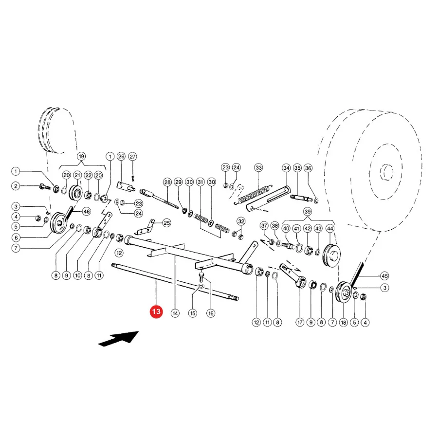 TVH - B102845 - Grain Auger Shaft Claas 657483.2