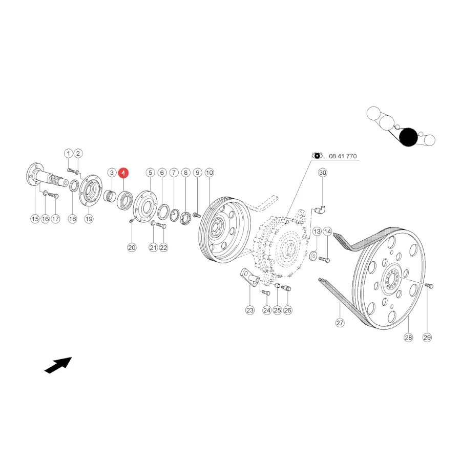 TVH - B124095 - Bearing 20213K C3 Claas