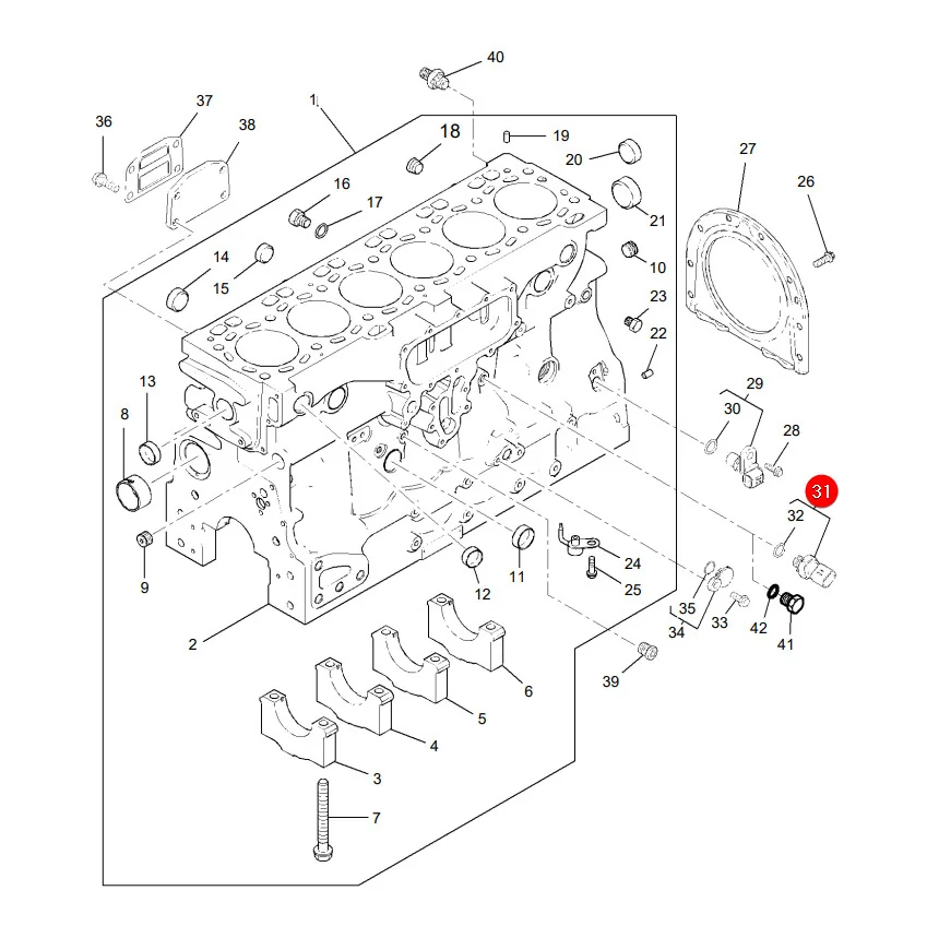 TVH - B37166 - Engine Oil Pressure Sensor Massey Ferguson