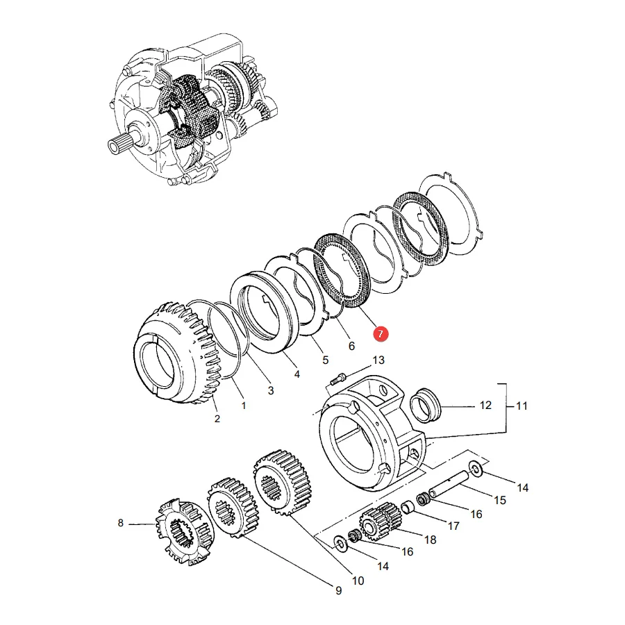 TVH - B53195 - Massey Ferguson Transmission Friction Disc