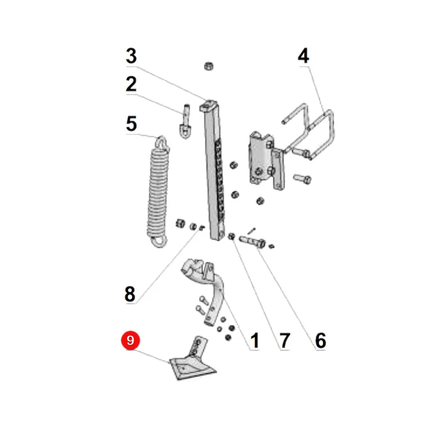 Unia - 1717400070 - Duckfoot Share/Wheeltrack Eradicator 180mm