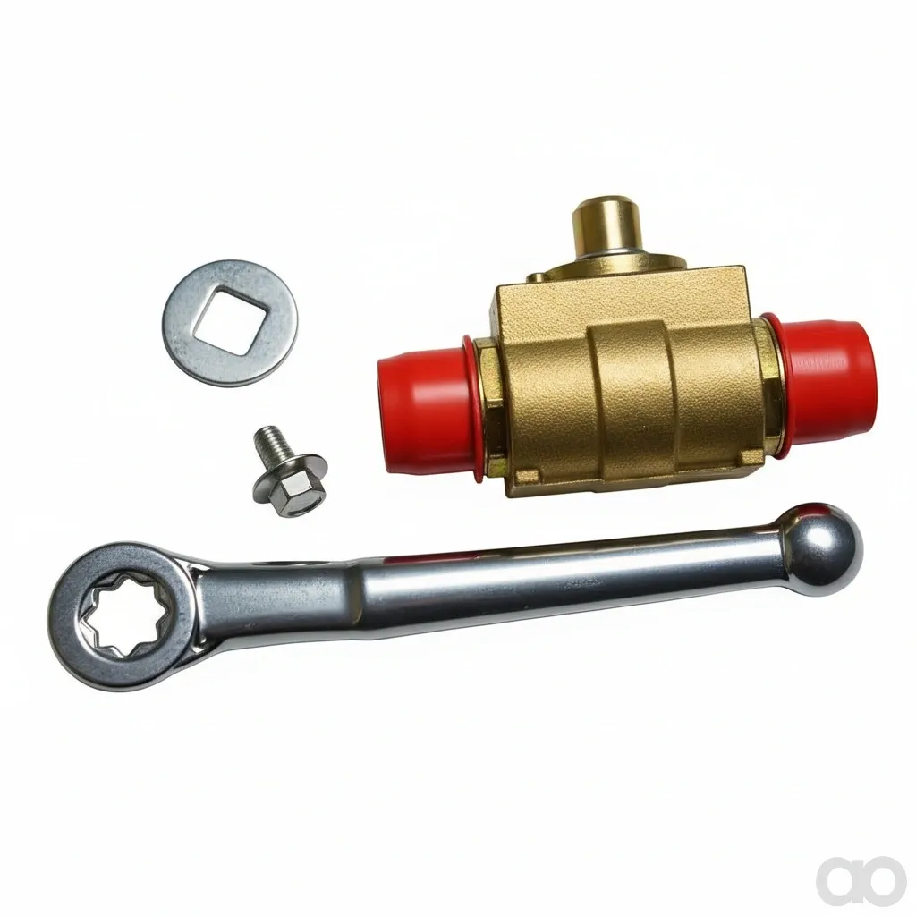 Amazone-0451700 - Block ball valve Dn 8 A3C (0451700)