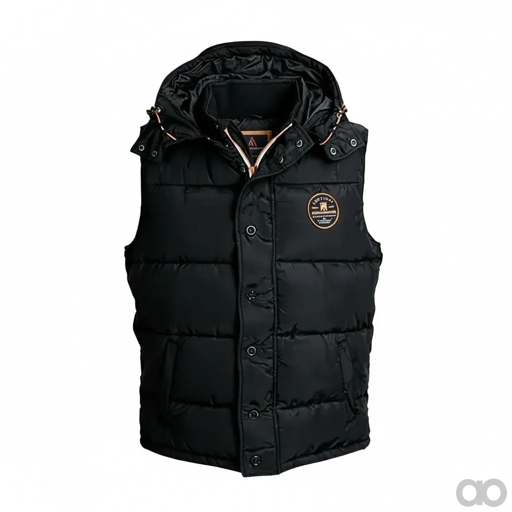 Amazone-ml906 - Winter Vest with Amazone Badge / Black (ML906)