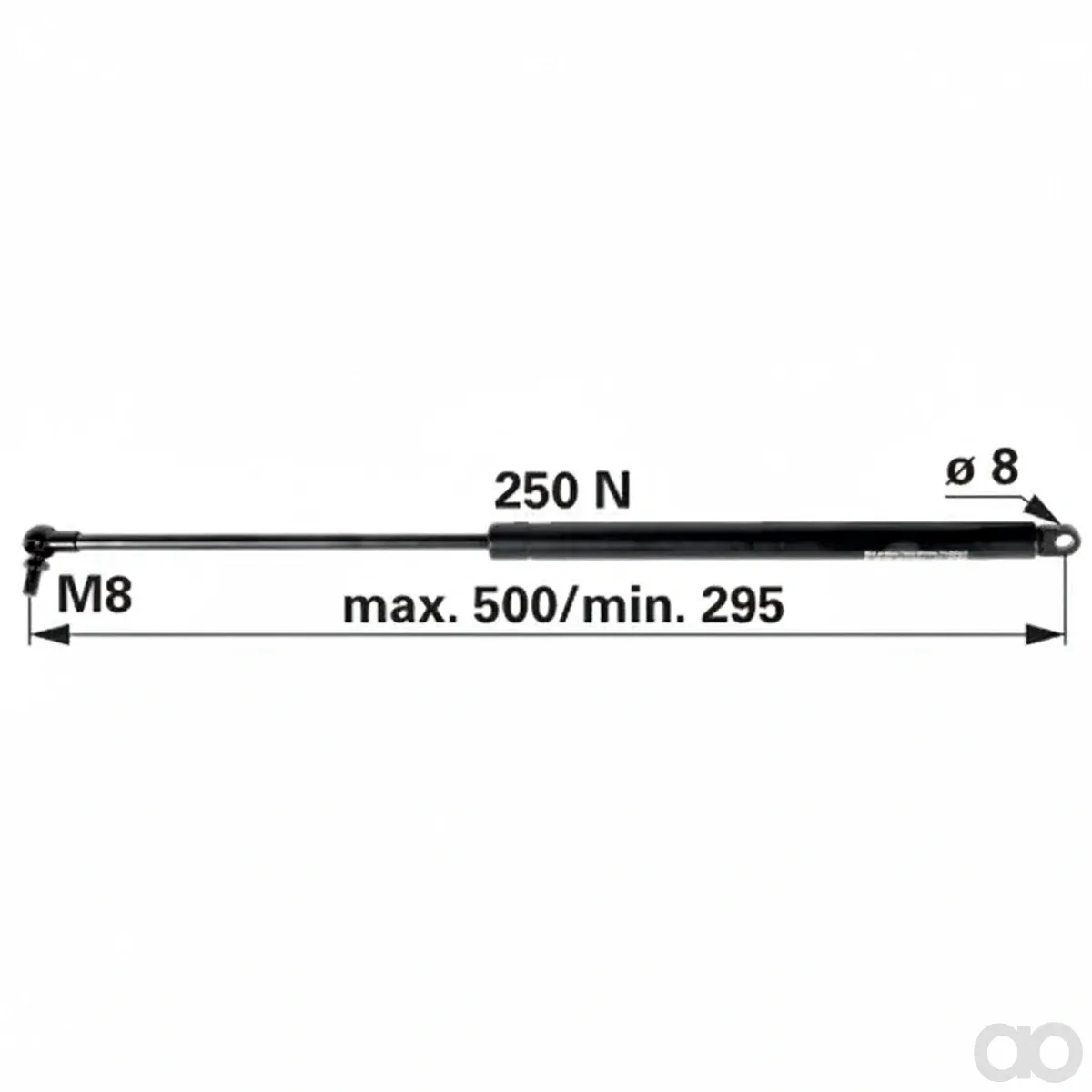 Case IH - 00115024 - Gas Spring for Door for Case Prillinger