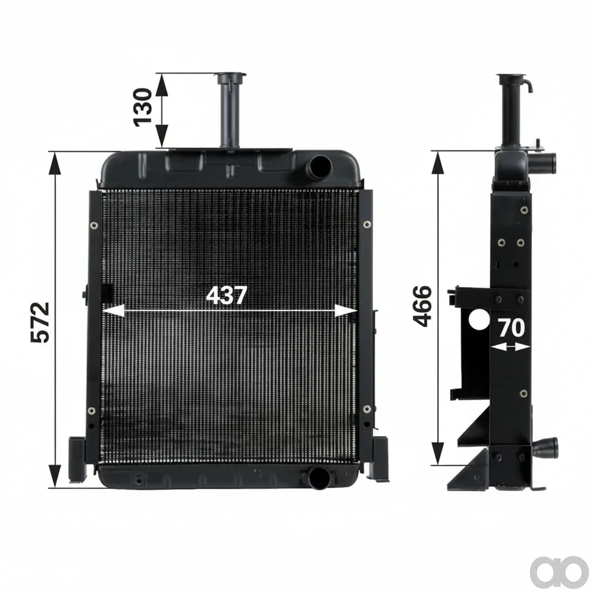 Case IH - 00129430 - Radiator for Case Prillinger