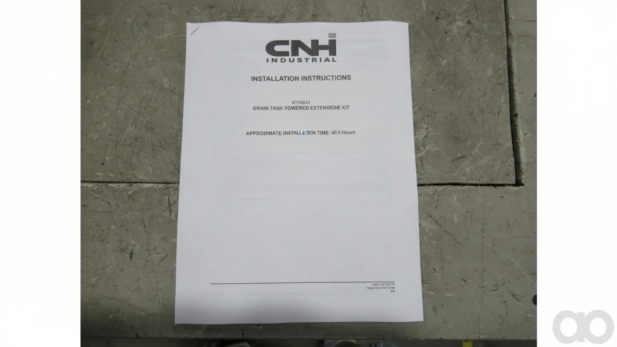 Case IH - 47543439 - Note