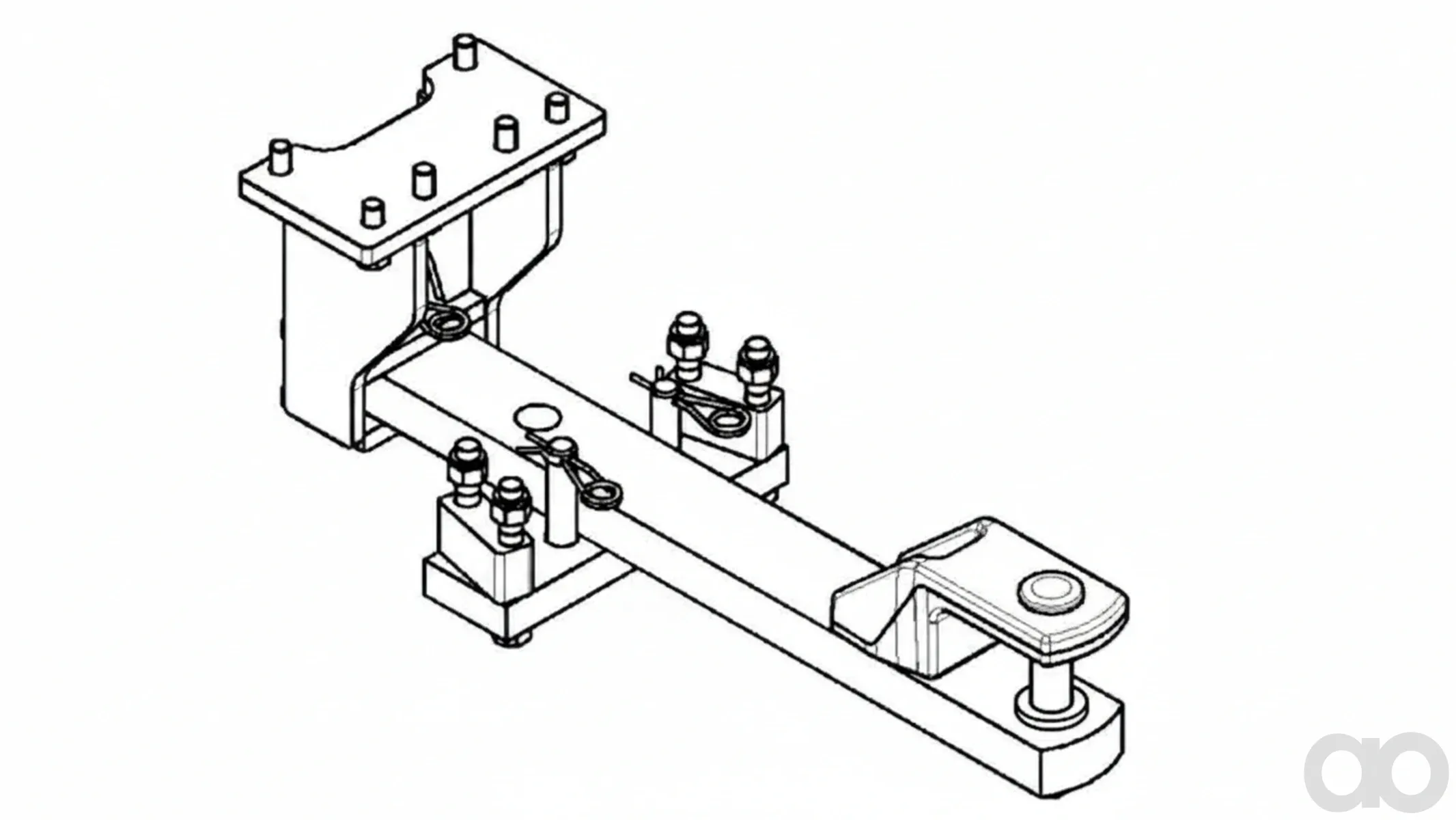 Case IH - 718056370 - Swinging Drawbar Kit - Clevis Type A