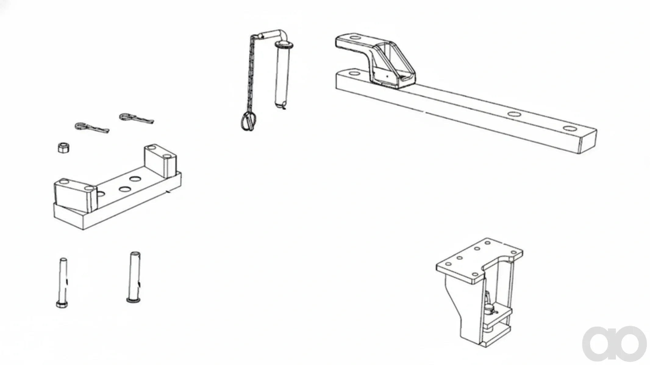 Case IH - 718056371 - Swinging Drawbar Kit