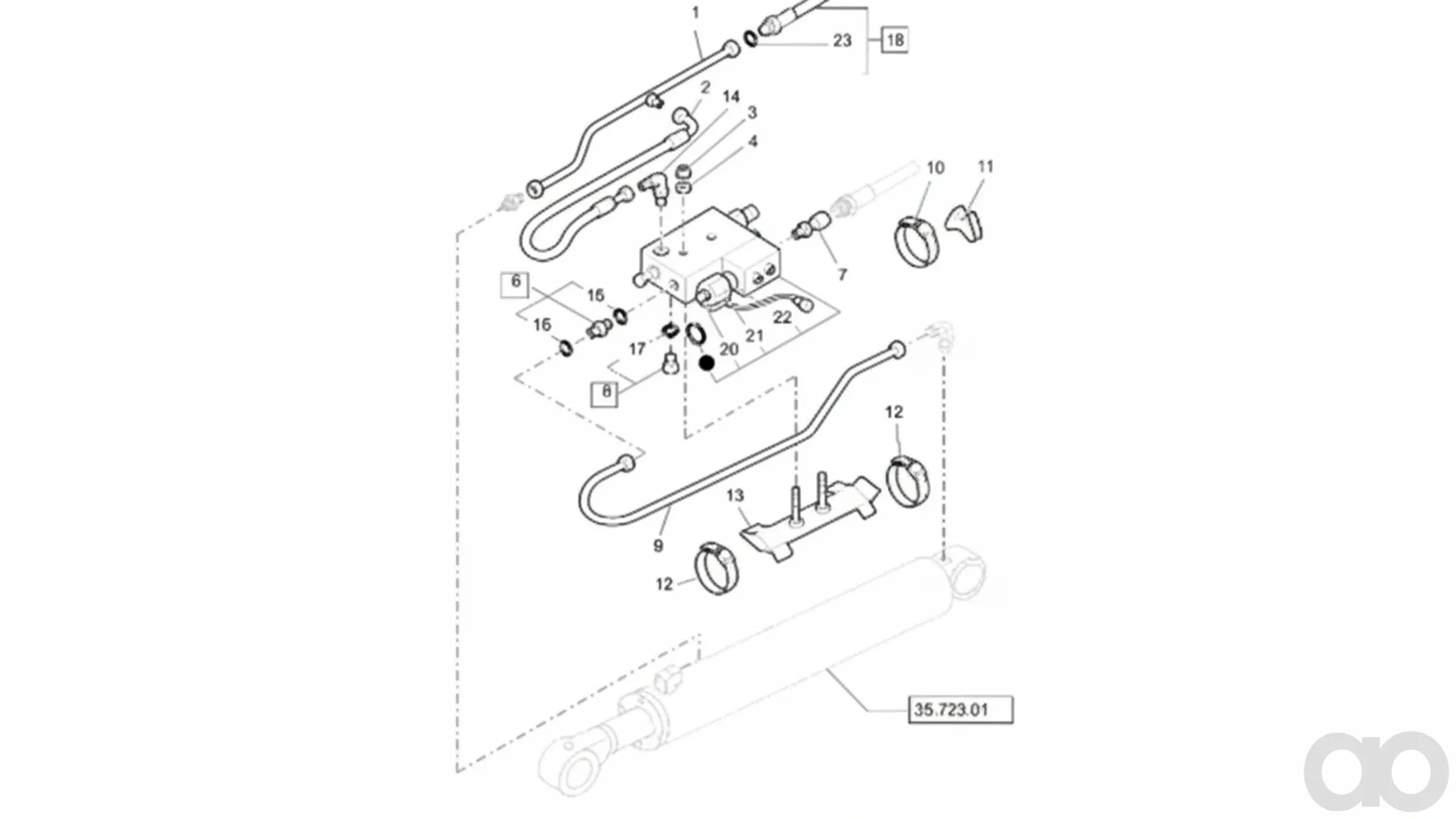 Case IH - 741304039 - Diaphragm Kit, Crawler Exc