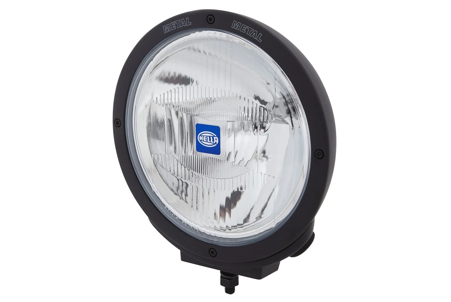 HELLA - 1F8 007 560-101 - Halogen-High Beam Headlight, Rallye 4000 Metal, 12V