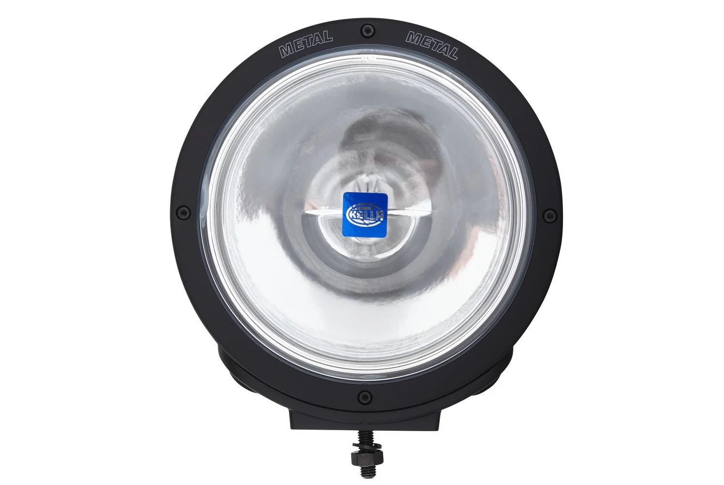HELLA - 1F8 007 560-121 - Halogen-High Beam Headlight, Rallye 4000 Metal, 12V