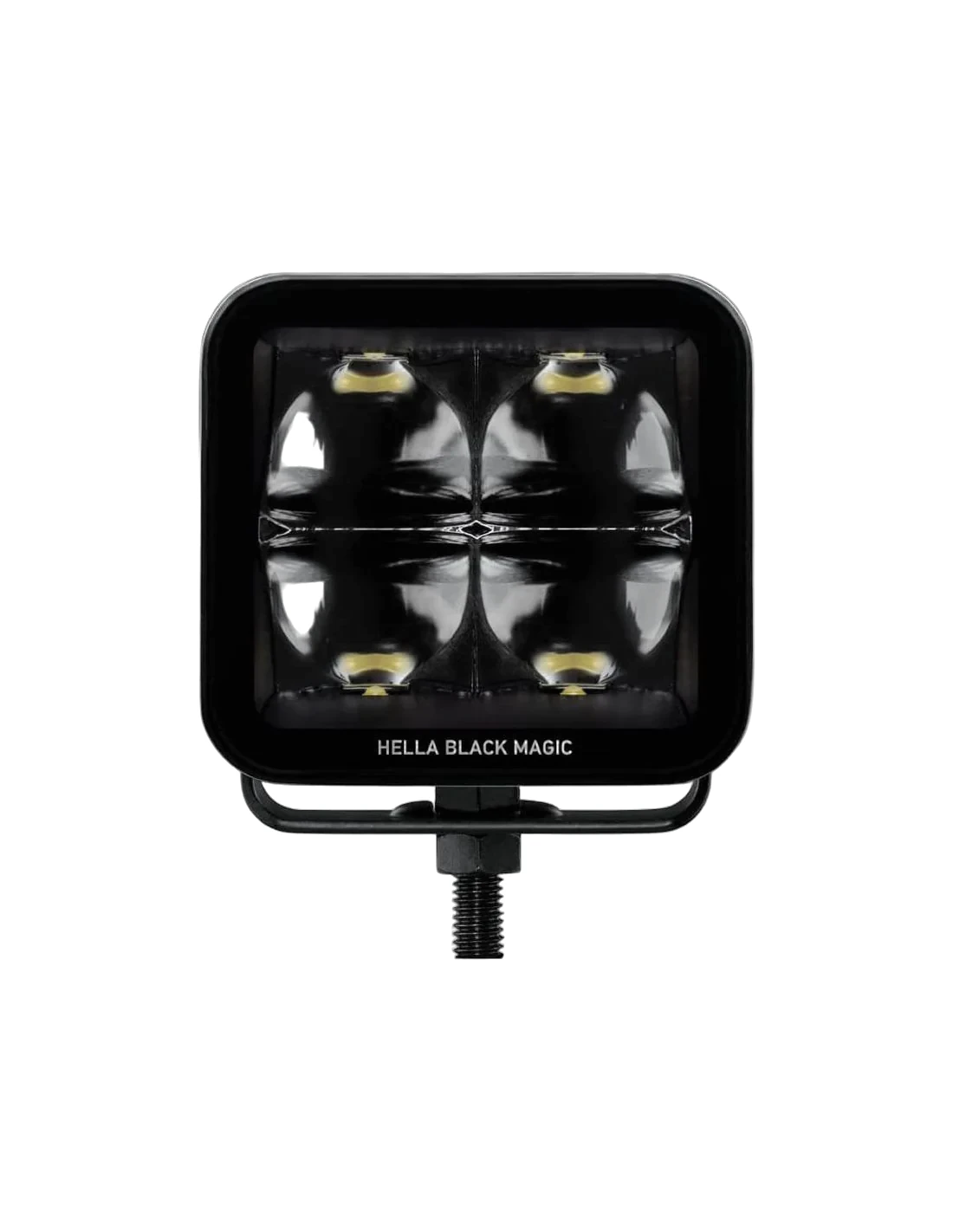 HELLA - 1FA 358 176-861 - LED-High Beam Headlight, Black Magic Edgeless Cube 3.2", 12/24V, 3000lm