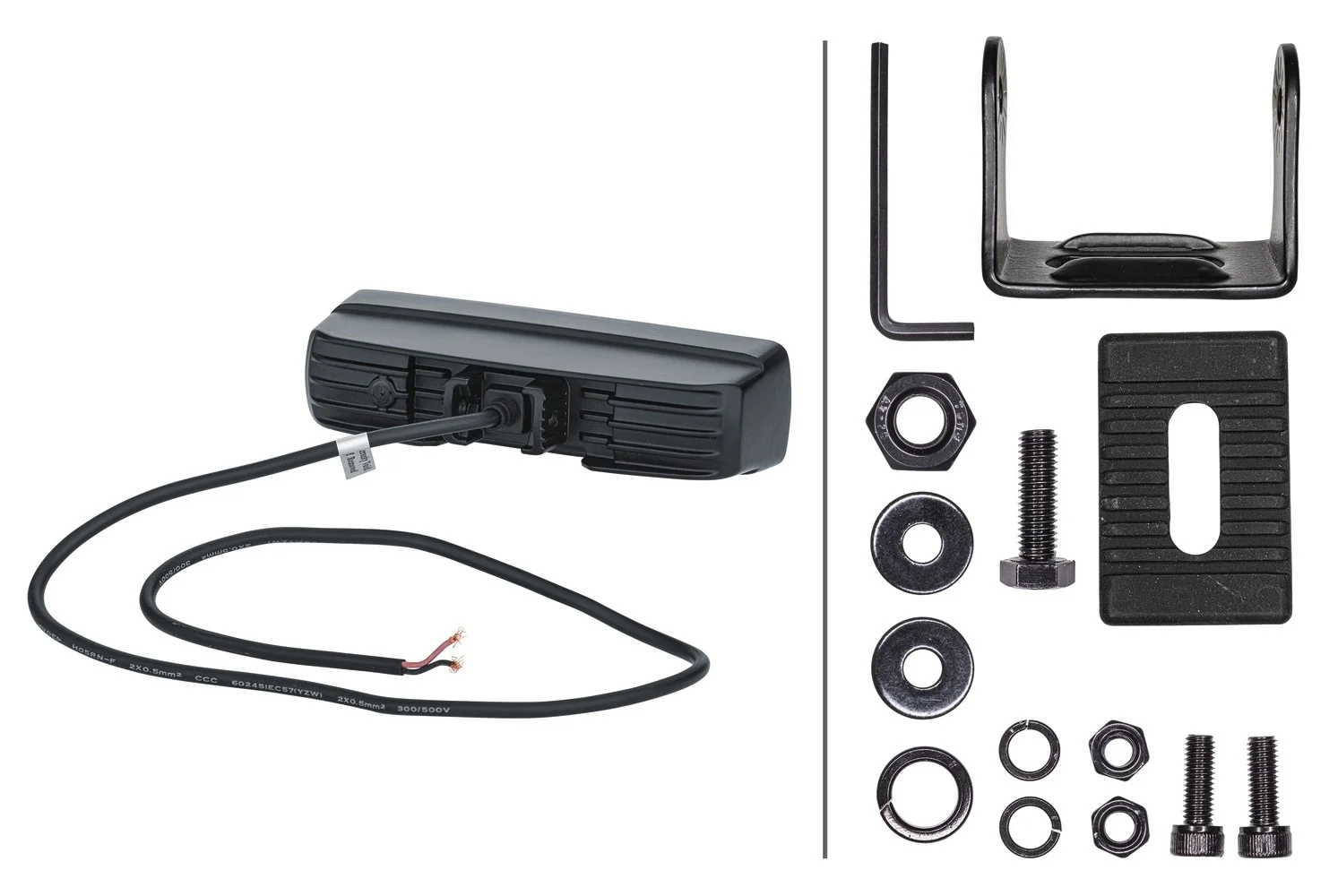 HELLA - 1FB 358 176-211 - LED-High Beam Headlight, Black Magic Edgeless Mini Lightbar 6.2", 12/24V, 200
