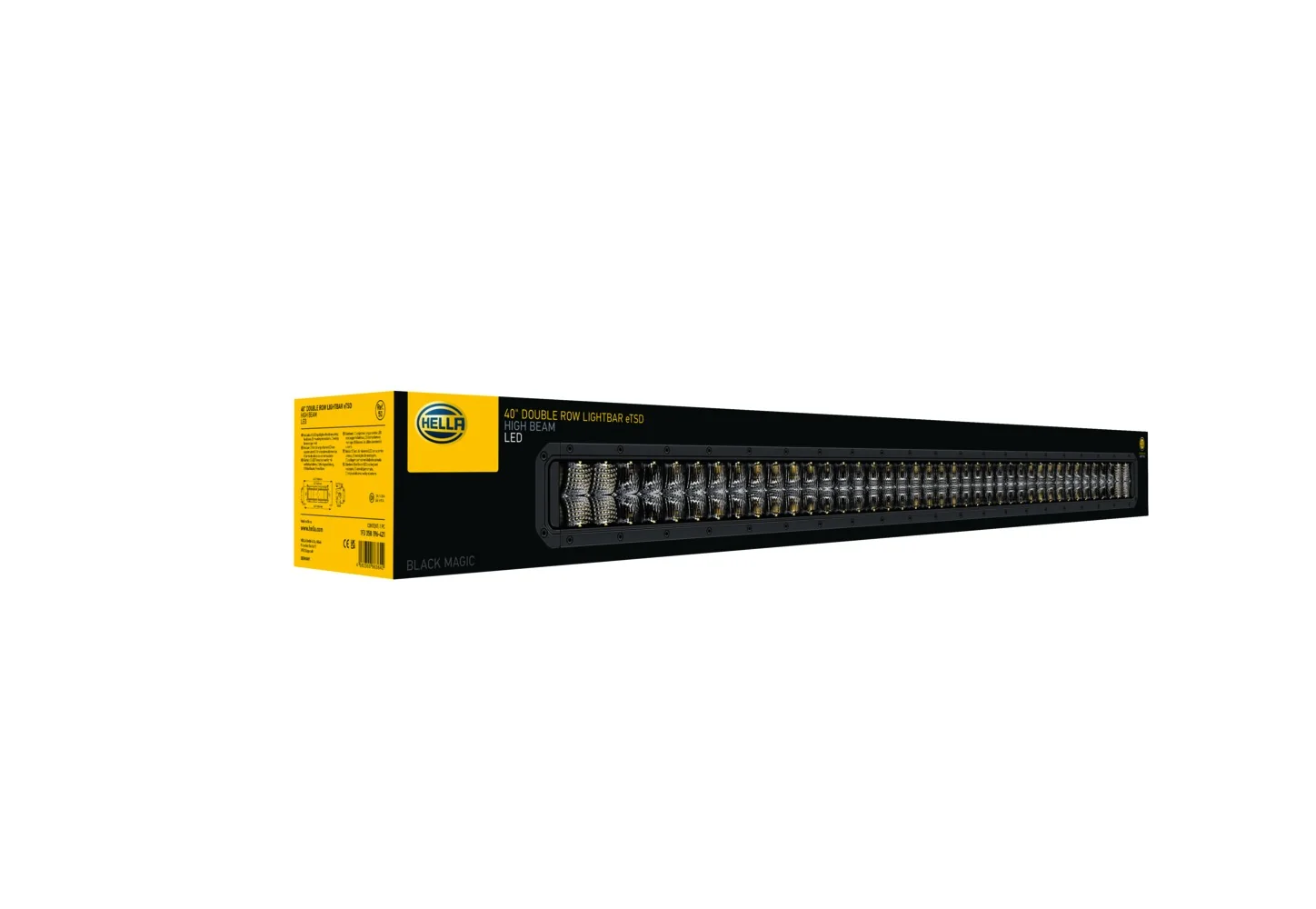 HELLA - 1FJ 358 196-421 - LED-High Beam Headlight, Black Magic Tough Lightbar 40", 12/24V, 9720lm