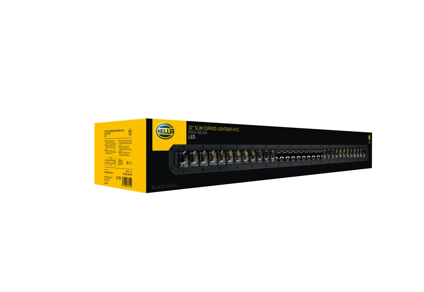 HELLA - 1FJ 358 196-511 - LED-High Beam Headlight, Black Magic Tough Lightbar 32", 12/24V, 5410lm