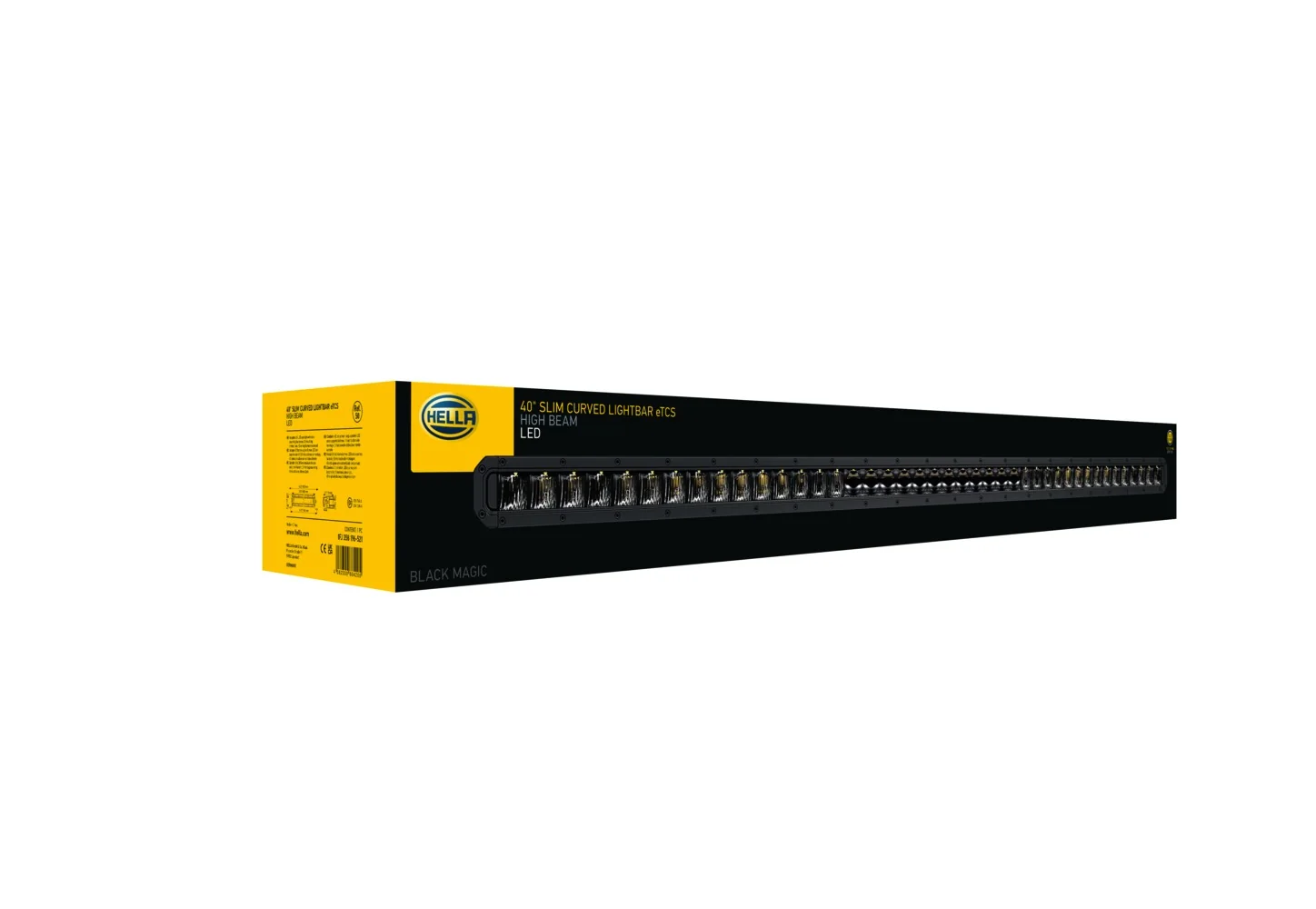 HELLA - 1FJ 358 196-521 - LED-High Beam Headlight, Black Magic Tough Lightbar 40", 12/24V, 6800lm