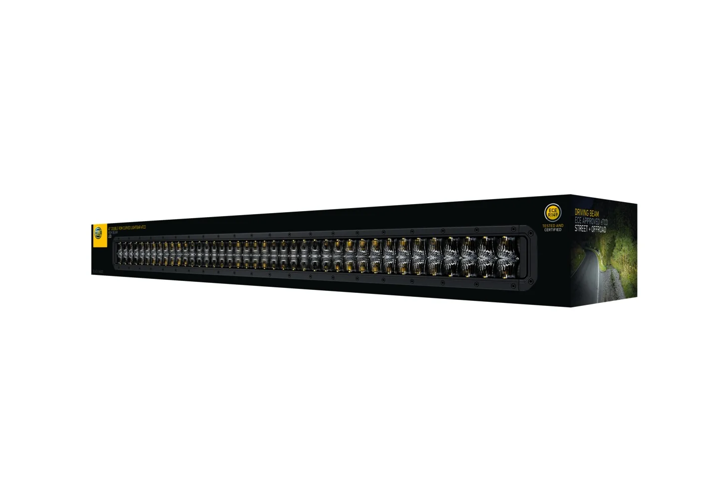 HELLA - 1FJ 358 196-621 - LED-High Beam Headlight, Black Magic Tough Lightbar 40", 12/24V, 9222lm