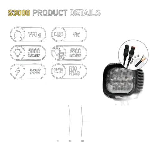 HELLA - 1GA 357 109-022 - LED-Worklight S3000, 12/24/48V